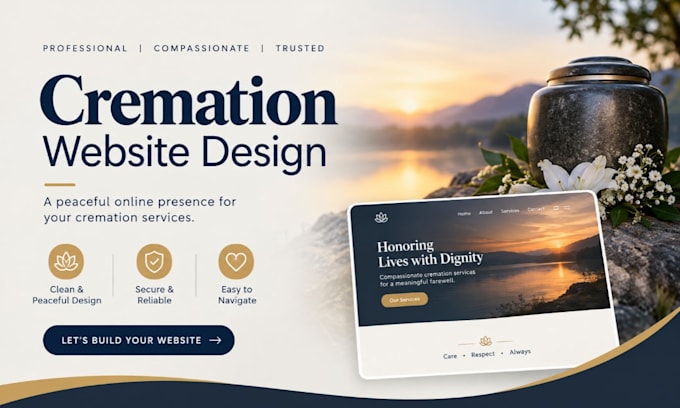 design a professional cremation website with wordpress