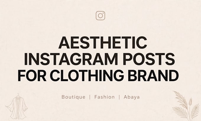 design instagram posts for clothing boutique or brand