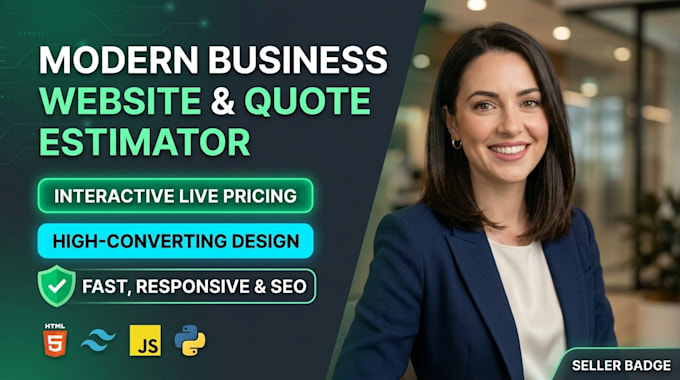 build a custom business website with interactive calculator
