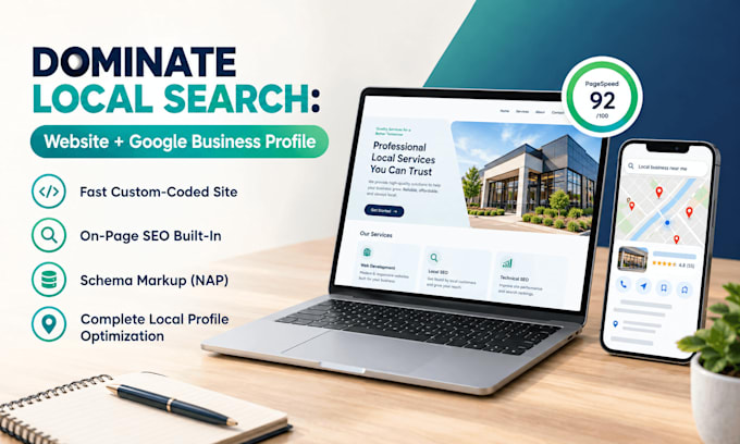 build a local SEO website with gbp setup for local business