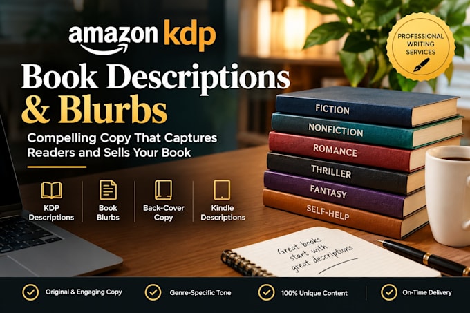write a compelling book blurb amazon KDP book description