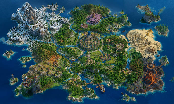 create custom minecraft maps, terrain, worlds and structures for java or bedrock