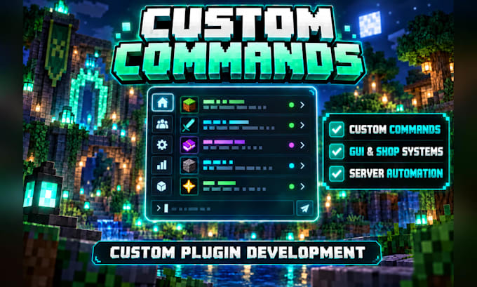 code custom minecraft plugins for spigot, paper or bukkit servers