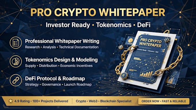 write a professional crypto whitepaper and tokenomics for your project