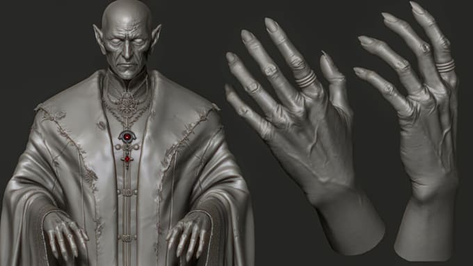 fix your ai file model,edge loop,demon character,3dhumanoid,vfx,daz3d,mixamo rig