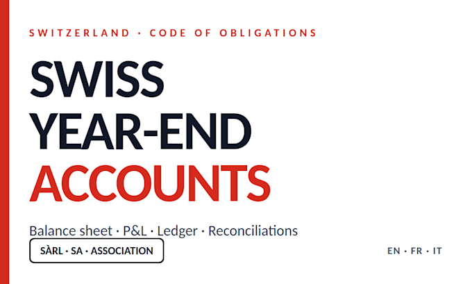 prepare swiss annual accounts and year end closing