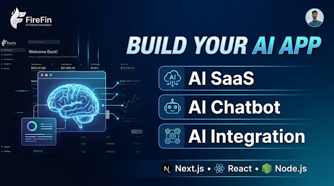 build an ai web app, ai saas, chatbot or ai integration