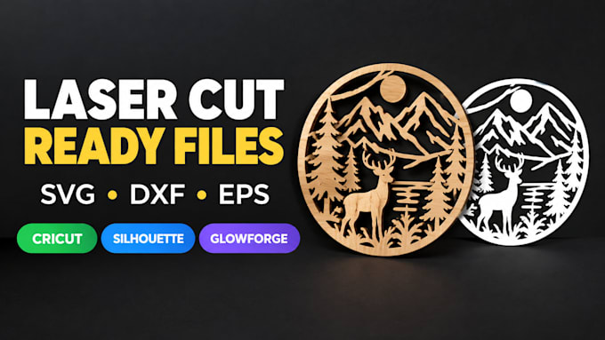 create laser cutting vector files for cricut glowforge cnc and more