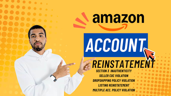 reinstate amazon suspended account section 3 poa