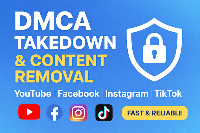 remove infringing content under dmca from facebook tiktok
