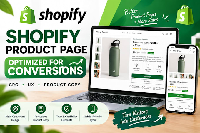 create a shopify product page optimized for conversions