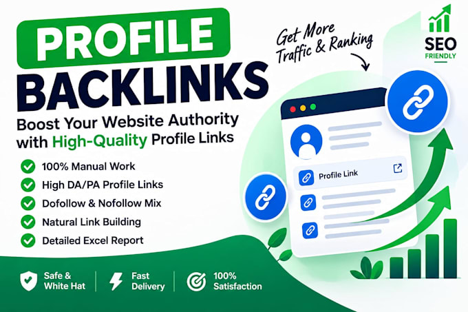 build dofollow profile backlinks for SEO and link building