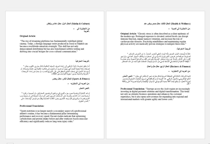 translate and write articles