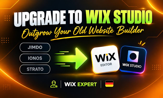 migrate your jimdo, ionos, or strato website to wix studio, business website