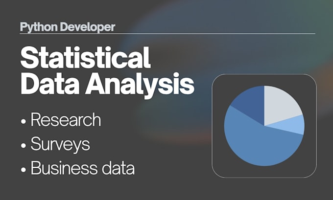 do statistical data analysis in python