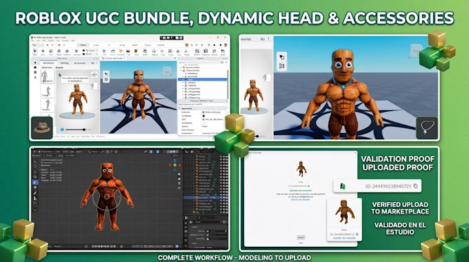 deliver premium roblox ugc character bundle for avatars