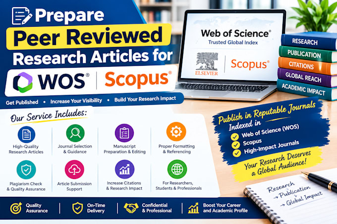prepare peer reviewed research articles for wos scopus