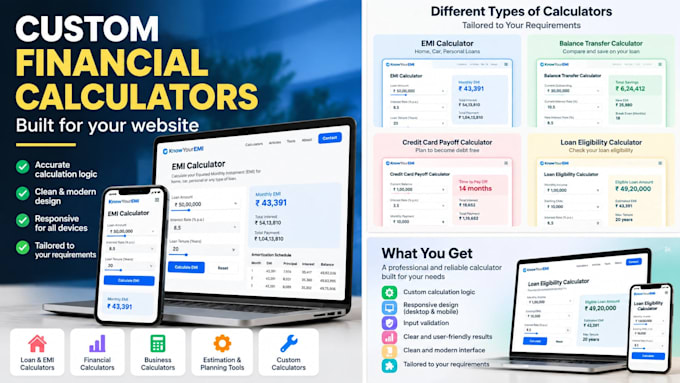 build a custom financial calculator for your website