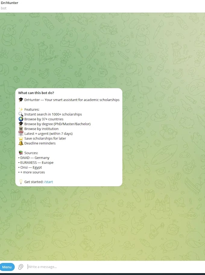 build a professional telegram bot in python