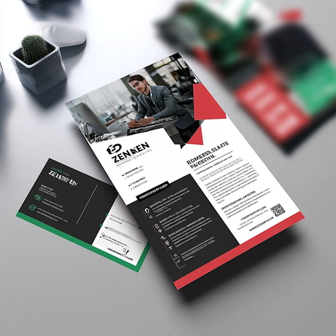 design professional business flyer or postcard