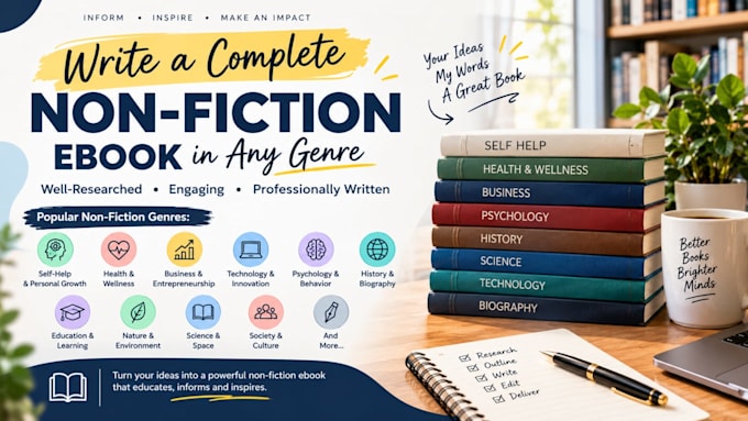 write a complete non fiction book in any genre
