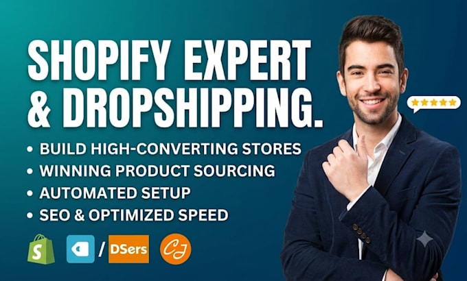 help in shopify designs, products listing and dropshipping