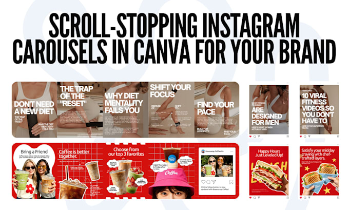 design premium instagram carousels