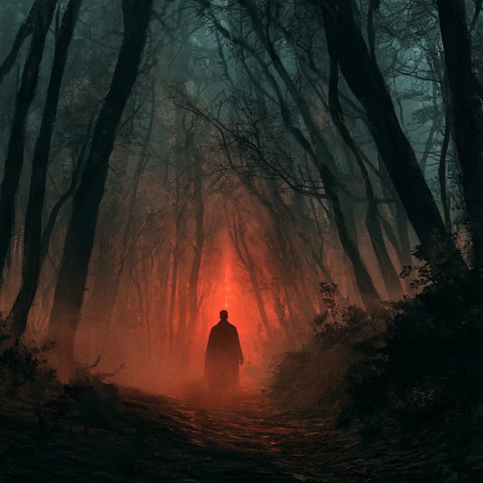 create a vintage horror comics artwork