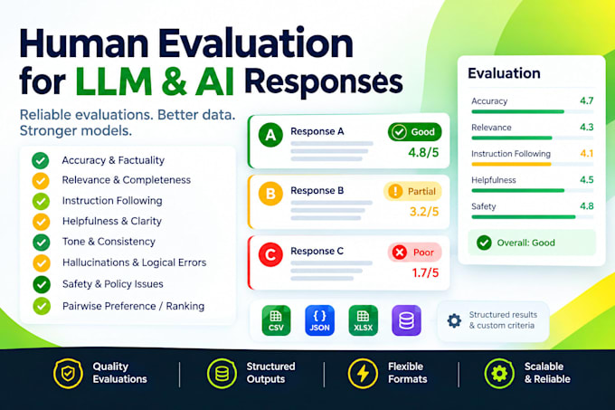 evaluate ai responses and provide human feedback for ai training