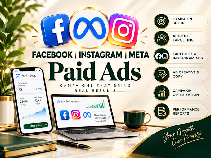 run facebook instagram meta ads and paid advertising