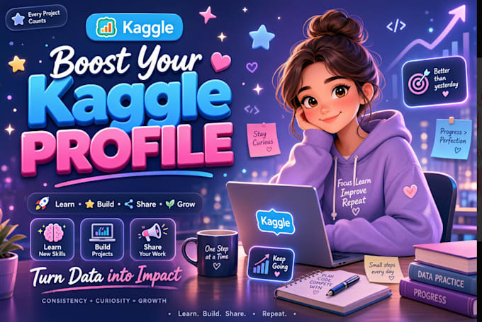 increase your kaggle profile and project visibility