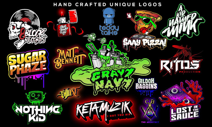 design a custom lettering and wordmark logo with distinctive