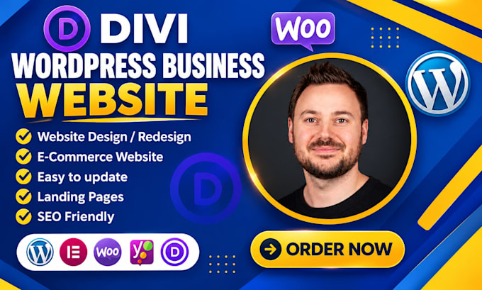 design or redesign divi wordpress website with divi builder