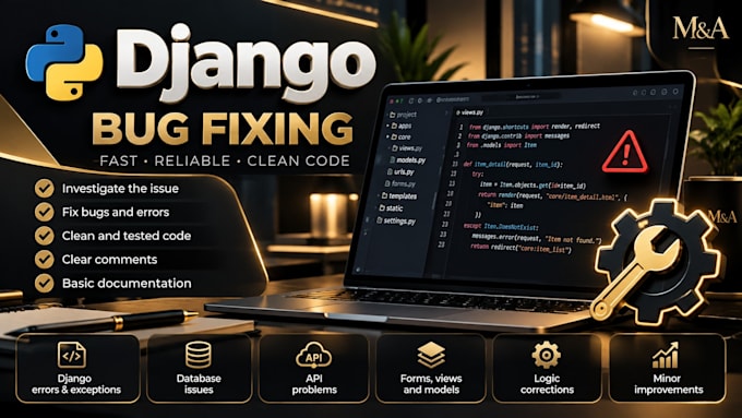 fix bugs in your django application