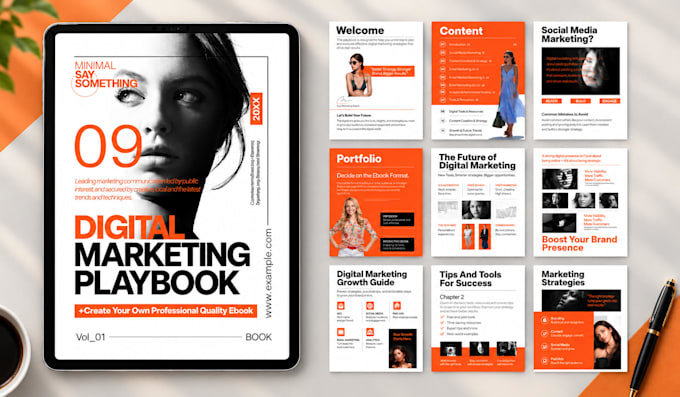 design ebook, lead magnet, workbook, freebie and canva template