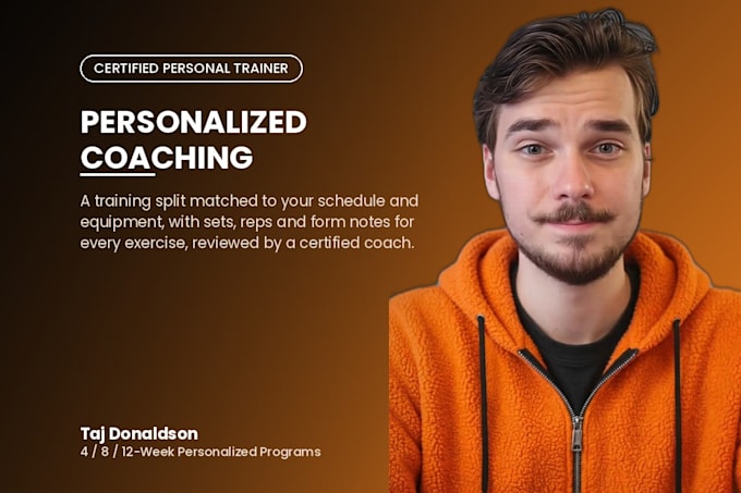 create a personalized workout and training program for your goal