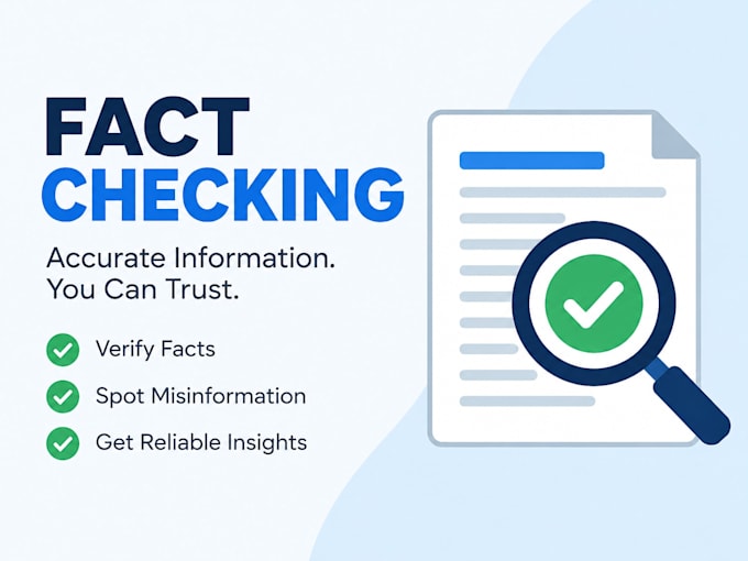 fact check errors, proof read documents