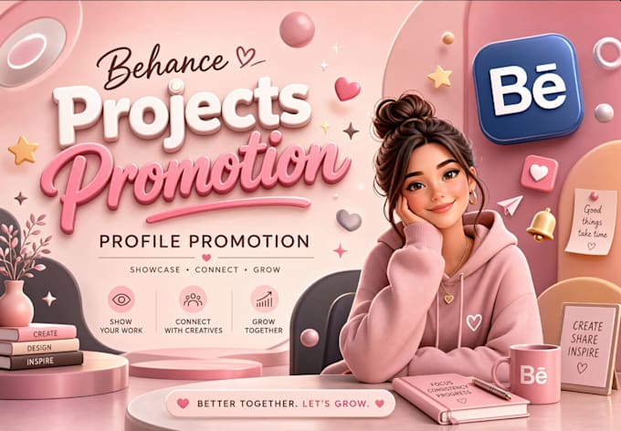 professionally promote your behance projects and profile