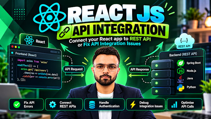 fix and integrate react with spring boot rest apis