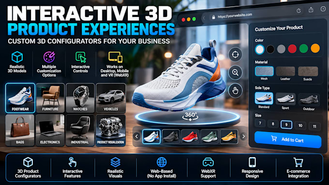 build immersive webxr and interactive 3d web experiences