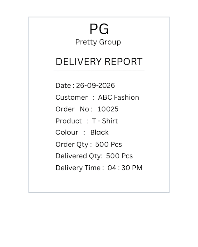 design professional shipment and delivery reports in canva