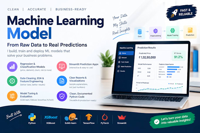 build a machine learning model for prediction using python