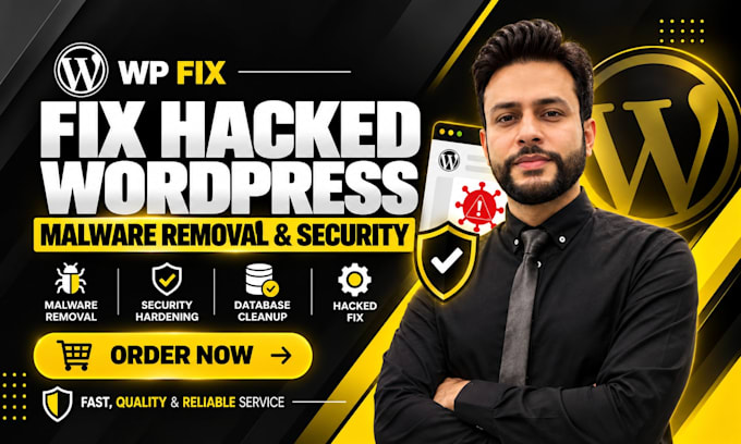 fix hacked wordpress website, remove malware and secure your site