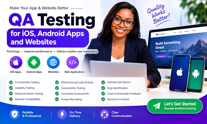 test ios android apps, review websites and promote mobile apps