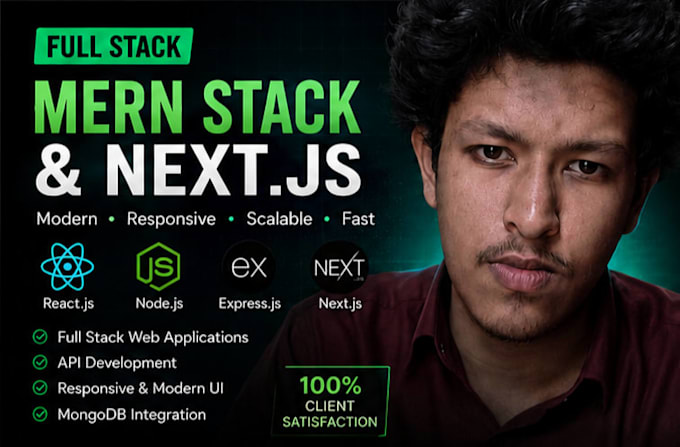 be full stack developer for web application using mern, mean