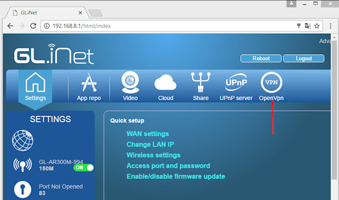 configure glinet router VPN vps network and secure remote access