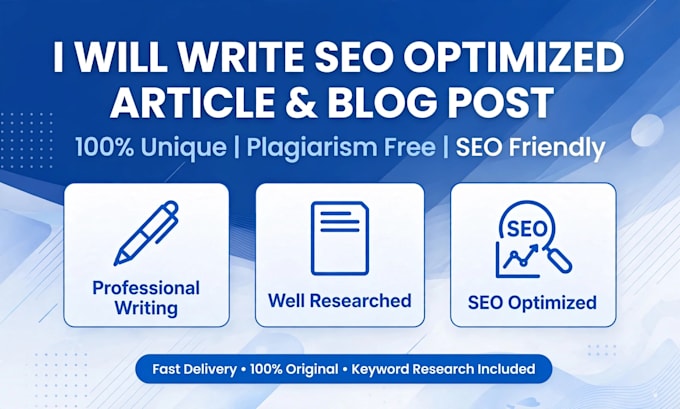 write a unique seo friendly and human written article