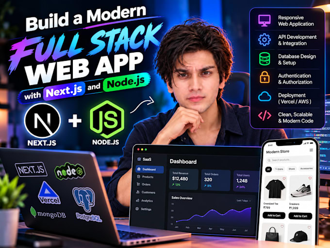 build a modern full stack web app with next js and node js