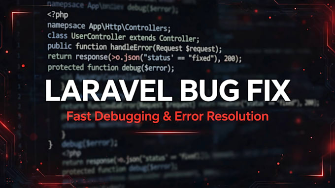 fix your laravel PHP bug or error fast