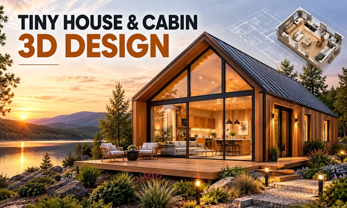 do tiny house do container house do 3d design do cabin design do architecture